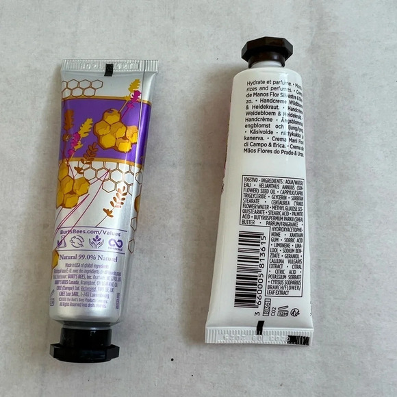 Yves Rocher Meadow Flower Moisturazing Hand Cream Lotion + Burts Bees Cream 1 oz - Picture 2 of 2
